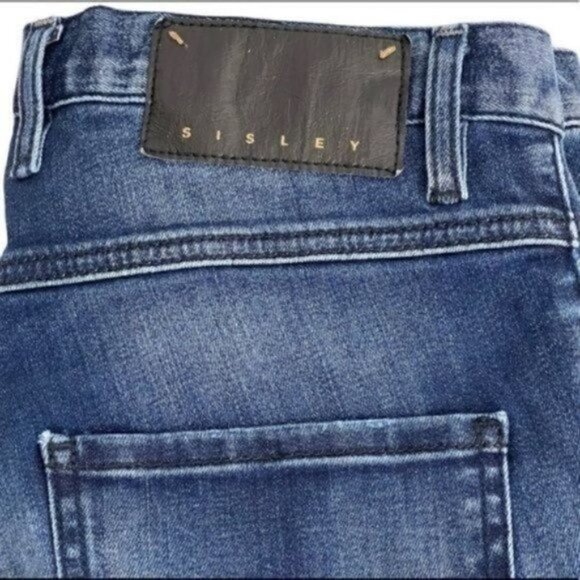 Sisley helsinki super skinny fit jeans Size W30 L31-hemmed Distressed - Picture 8 of 15